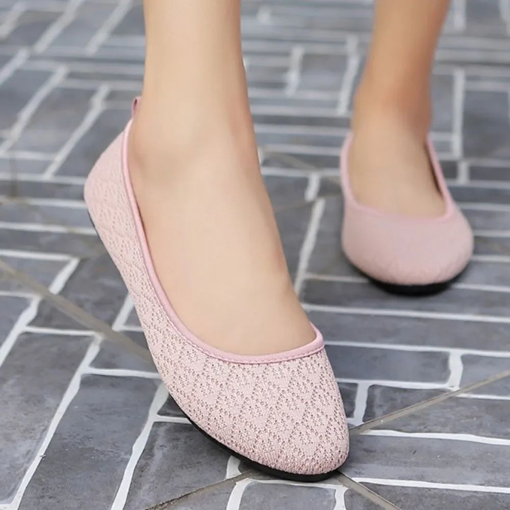 BELLADIA FLORAL PATTERN DESIGN WOMEN"S BALLET  ROUND TOE FLAT SHOE
